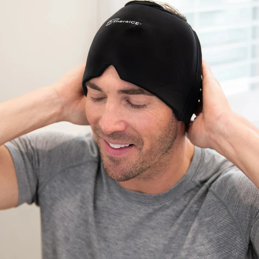 TheraICE Headache Hat – Soothing Migraine Relief Cap with Cold & Hot Therapy